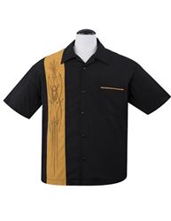 V8 Pinstripe Classic Shirt Mustard