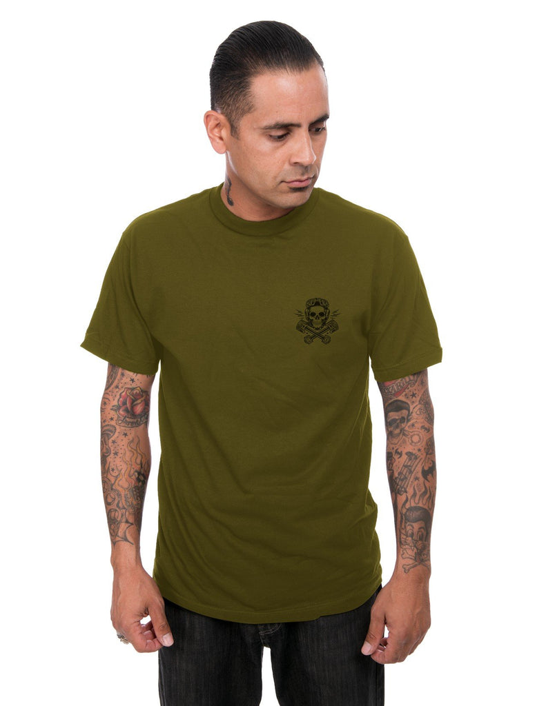 Built for Speed Men's Tee in Military Green Tshirt