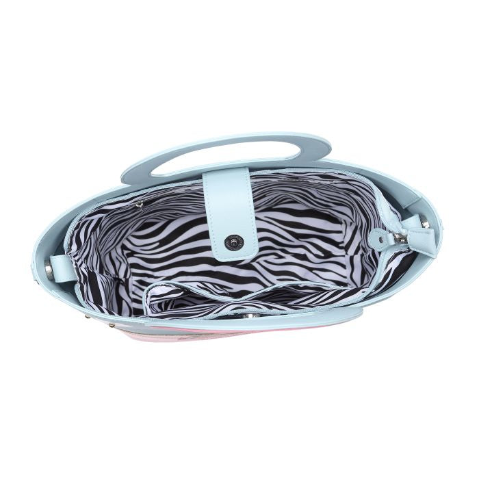 Flamingo Cut Out Handle Tote