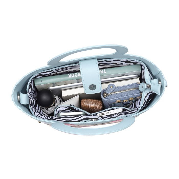 Flamingo Cut Out Handle Tote