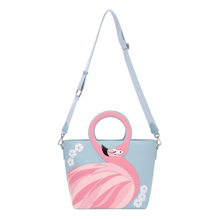 Flamingo Cut Out Handle Tote