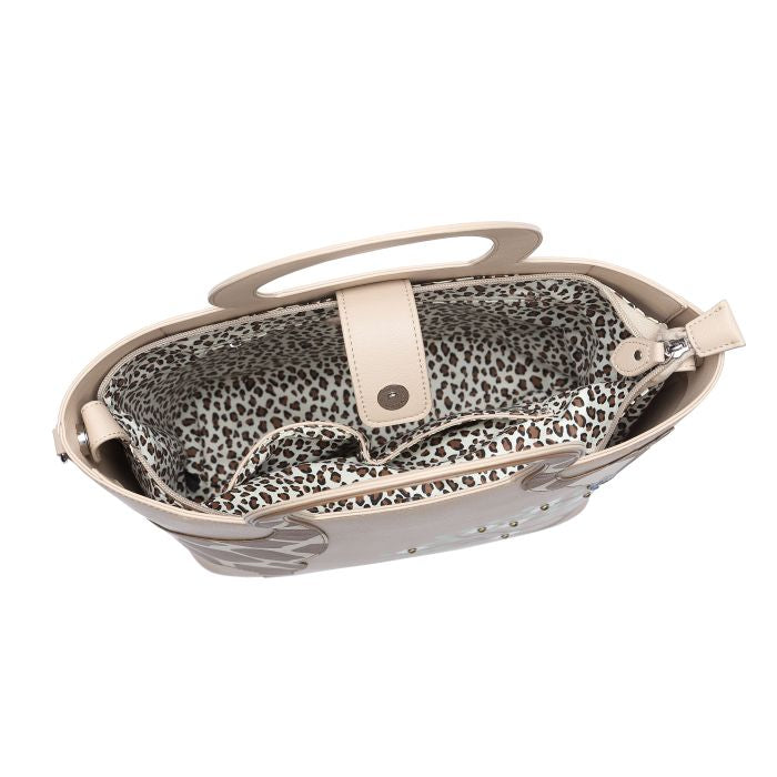 Giraffe Cut Out Handle Tote