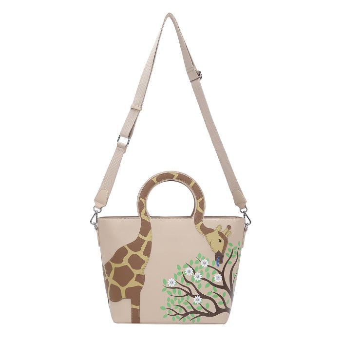 Giraffe Cut Out Handle Tote