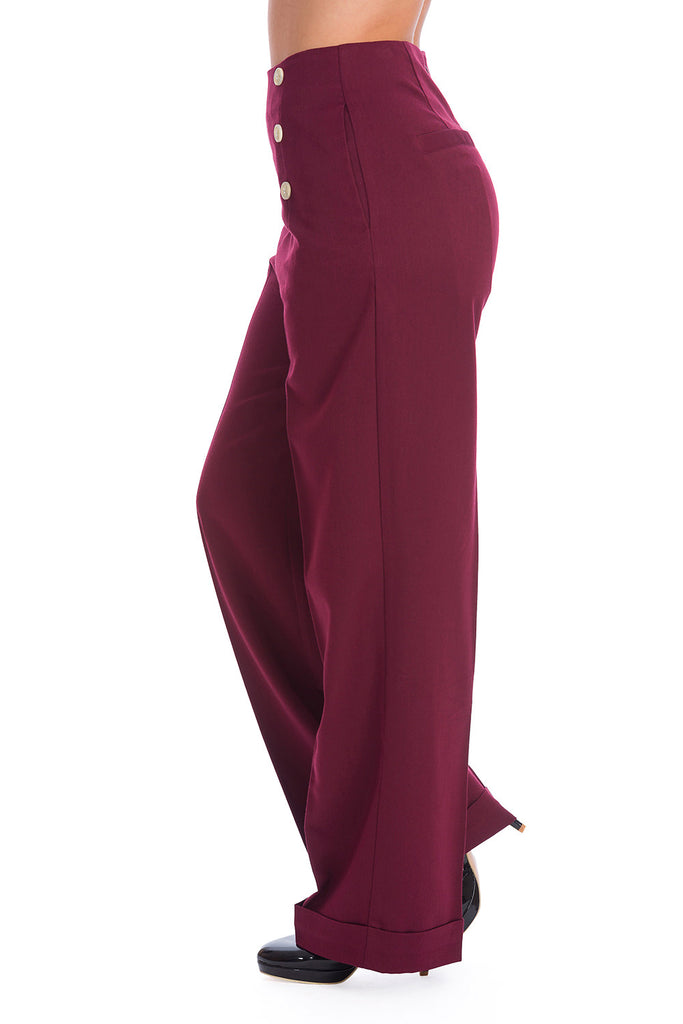 ADVENTURES AHEAD BUTTON TROUSER--Banned