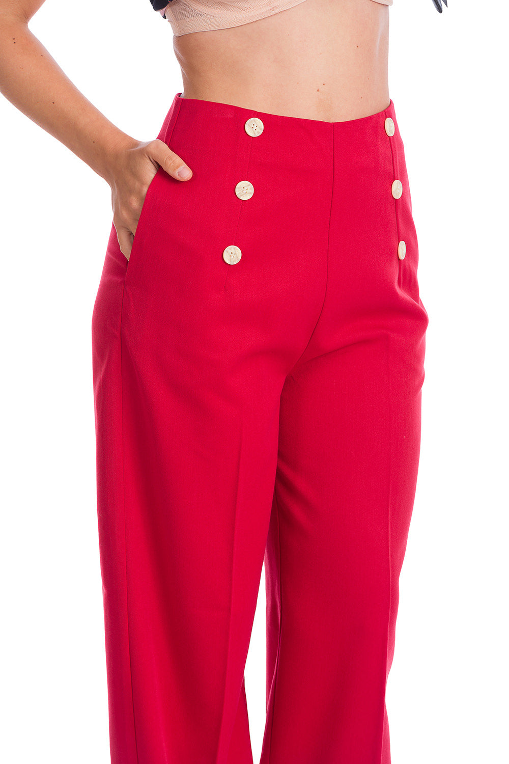 ADVENTURES AHEAD BUTTON TROUSER--Banned