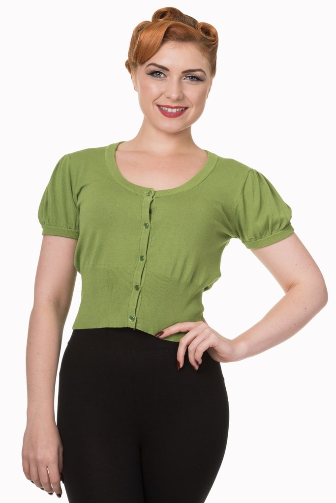 Banned Short sleeve Crop Cardi~~2 colours