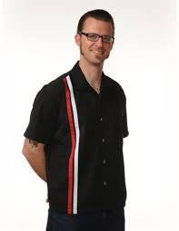 V-8 Racer Mens Button Up