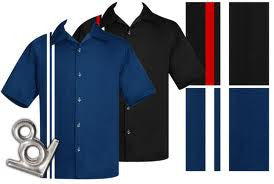 V-8 Racer Mens Button Up