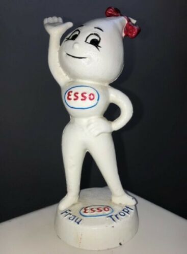 ESSO Girl Mrs Drip Cast Iron Money box FRAU TROPF