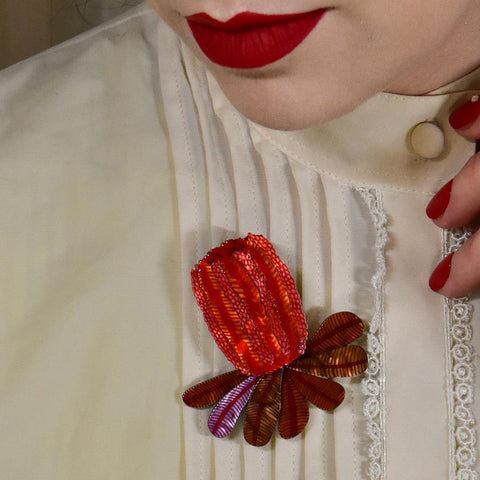 Bushy Blush Brooch Erstwilder