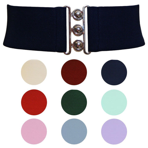 Hell Bunny Retro Cinch Belt  9 Colours to choose from