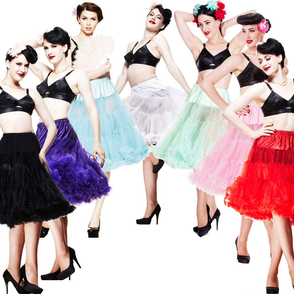 Hell Bunny Petticoat Long Lots of Colours