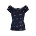 Mainline Lorene Flamingo Top By Collectif
