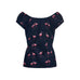 Mainline Lorene Flamingo Top By Collectif