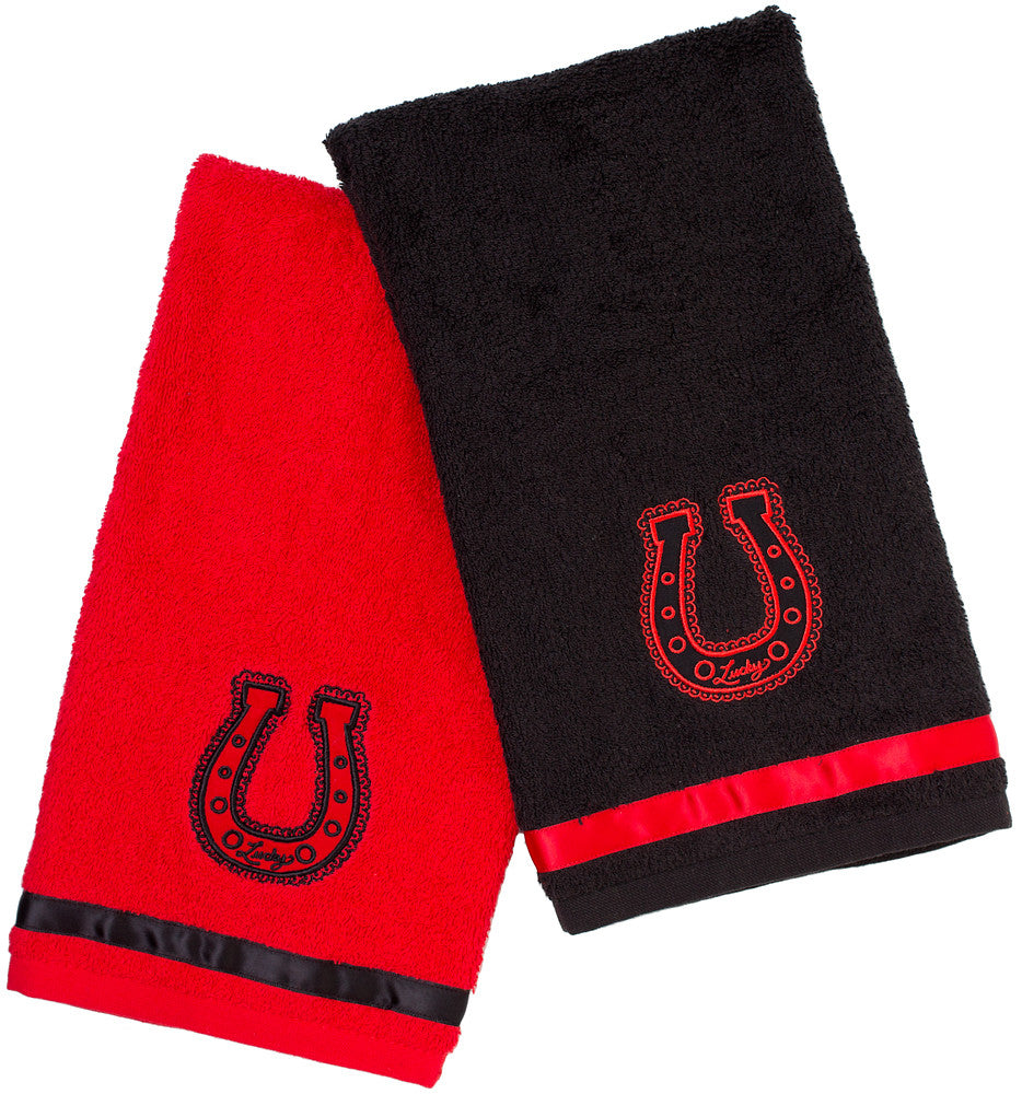 Lucky Horseshoe Hand towel