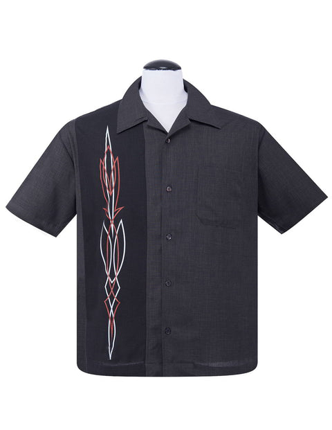 Pinstripe Classic  Charcoal