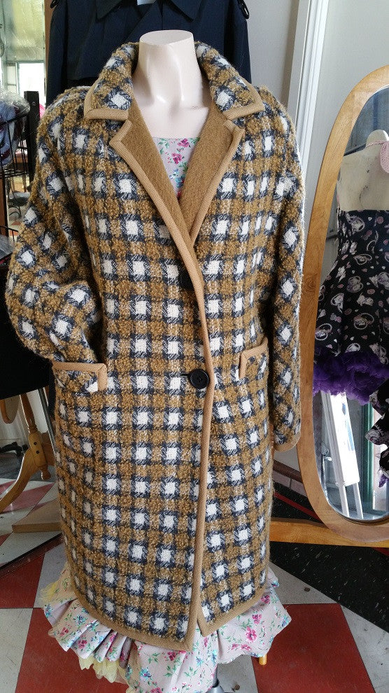 Vintage Woolen Coat Reversible
