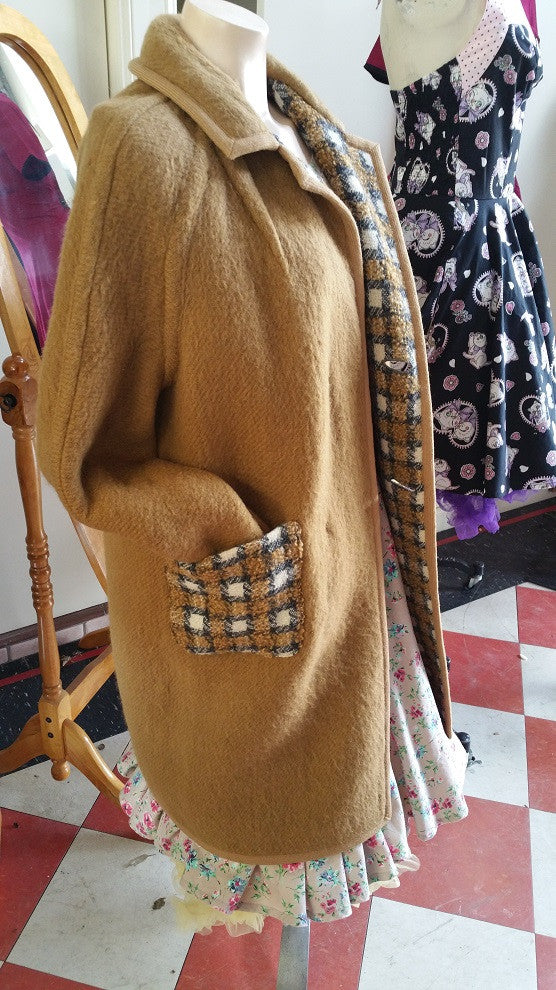 Vintage Woolen Coat Reversible