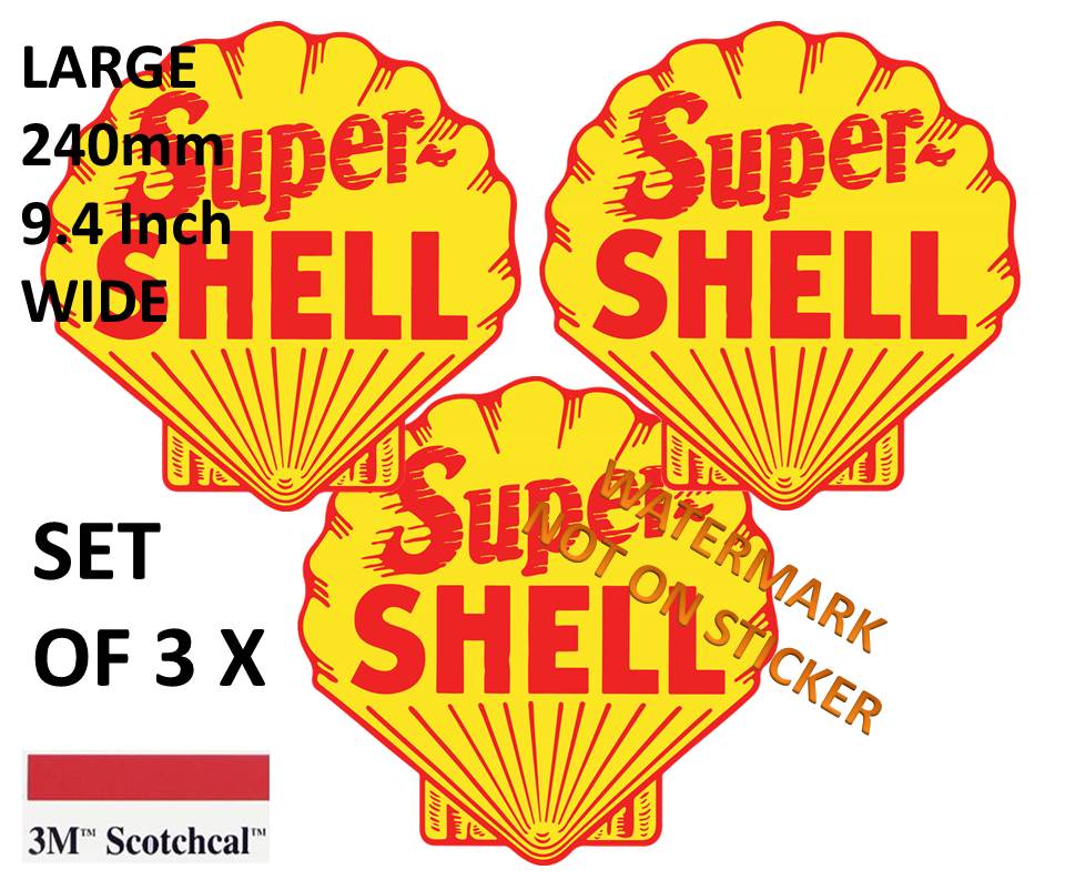 Super Shell Stickers set of 3