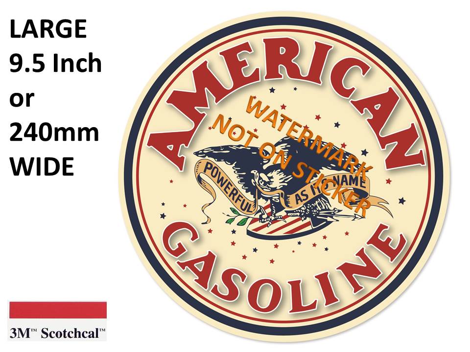 American Gasoline Sticker