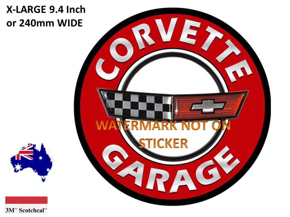Corvette Garage Sticker