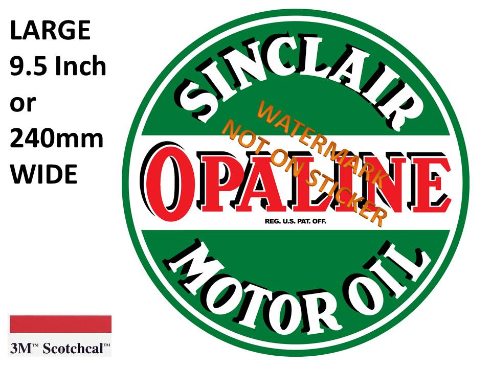 Sinclair Opaline Motor Oil Sticker