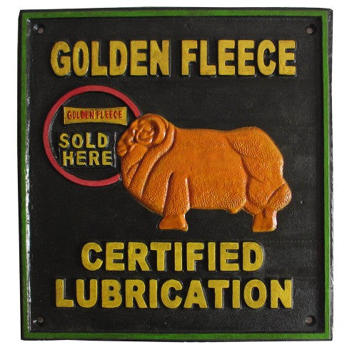 Golden Fleece Sign Cast Iron 26 x 26