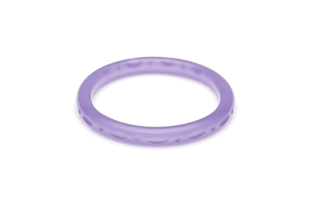 Narrow Parma Violet Fakelite Maiden Bangle