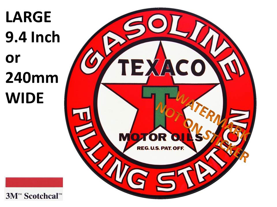Gasoline Texco Sticker