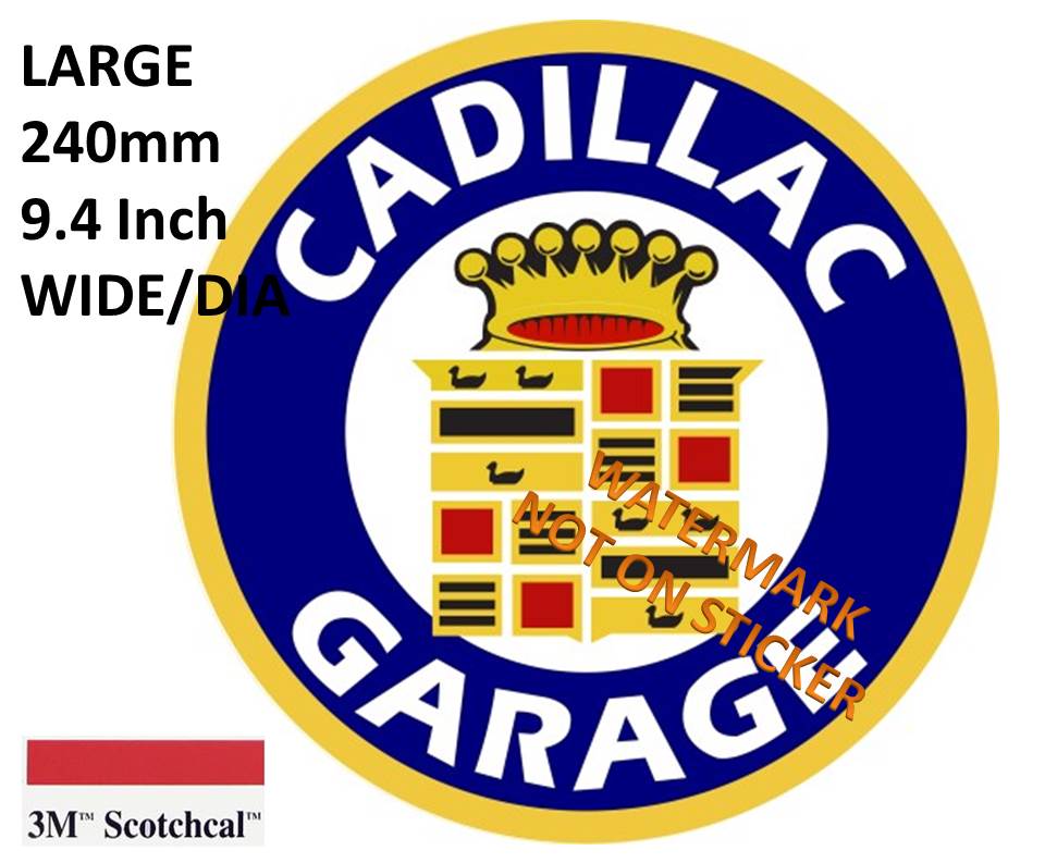 Cadillac Garage Sticker