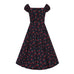 Dolores Cherry Print 50's Dress by Collectif