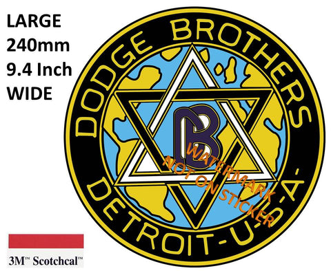Dodge Brothers Detroit U-S-A Sticker