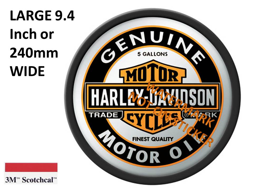 Harley Motor Oil  Sticker