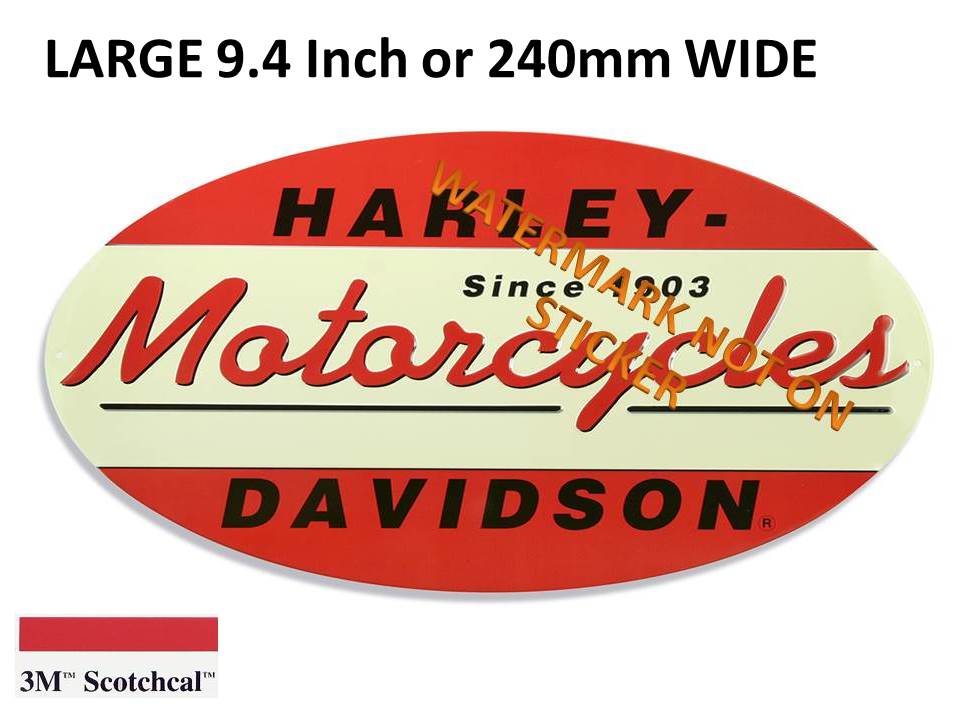 Harley Davidson Motorcycles Oval Sticker