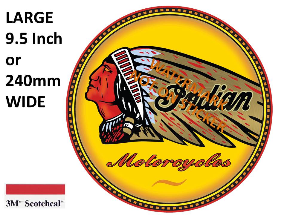 Indian Motor Cycles Sticker