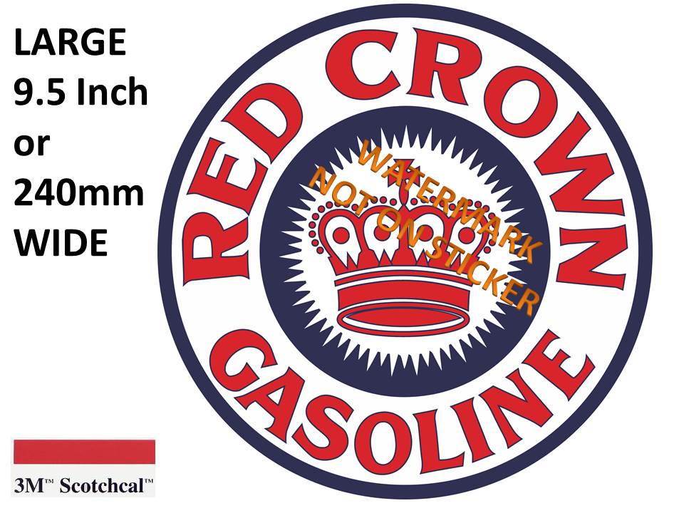 Red Crown gasoline Sticker