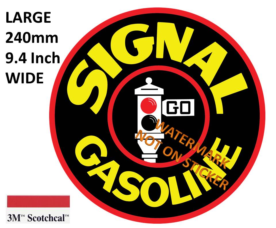 Signal Gasoline Sticker