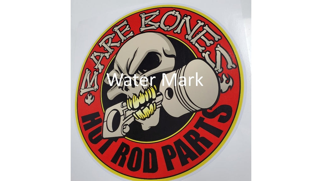Bare Bones Hot Rod Parts Sticker